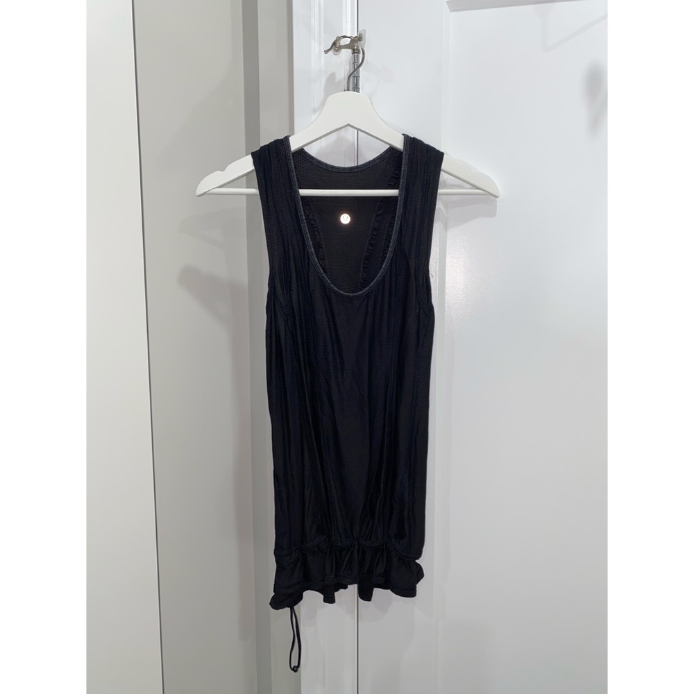 💙 Perfect Condition Lululemon Black Gym Tank - Picture 1 of 2